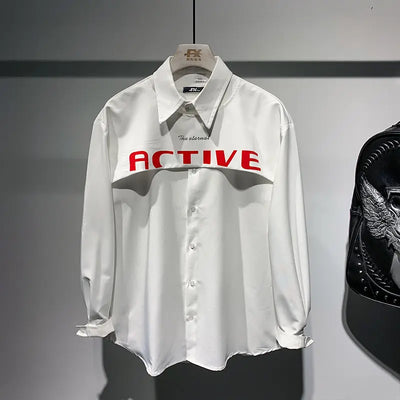 Long Sleeved Shirt for Men in Spring and Autumn New High-end Style Loose and Versatile Shirt Trend