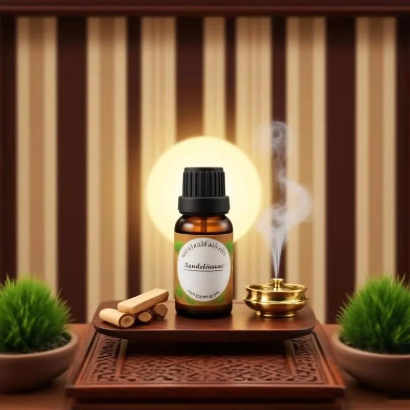 Top Essential Oils By Pure Aroma 10ml (eucalyptus, Lavender, Frankincense,sage,sandalwood) For Diy Soap Diffuser Humidifier