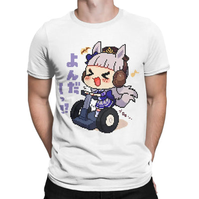 Men's T-Shirt Oguri Cap Uma musume Cool 100% Cotton Tees Short Sleeve  T Shirt O Neck Clothing Printing