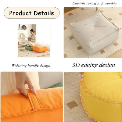 Thick Floor Cushions Ground Cushion and Home Balcony Fart Cushion Square/Round Futon Cushion Lazy Person Pad Cojines Decorativos
