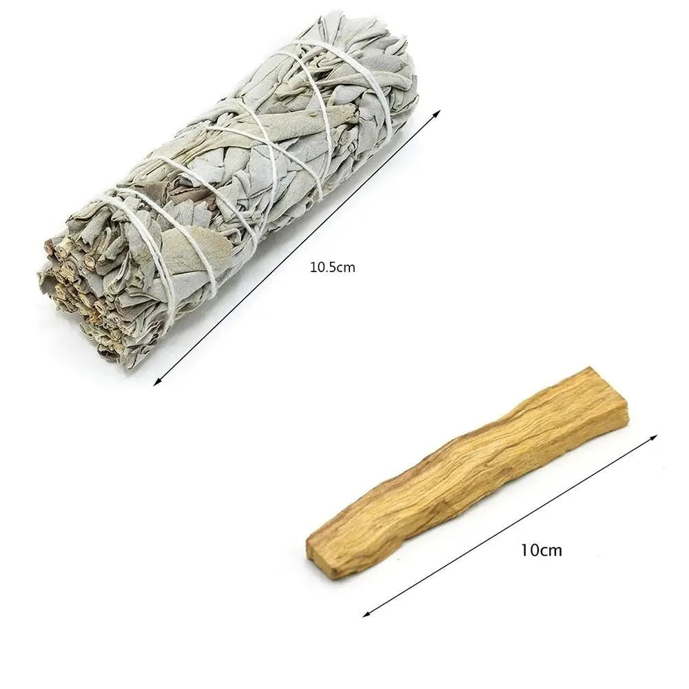 10cm White Sage Bundle Practical Portable California Smudge Stick Wand Multifunctional Natural Energy Cleansing Bundles