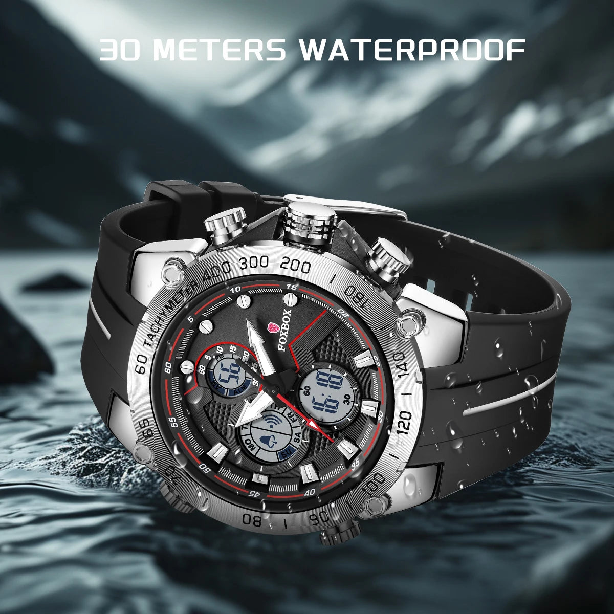 LIGE New Watches Mens Luxury Brand LED Digital Analog Waterproof Quartz Wristwatch Sports Chronograph Clock Relogio Masculino