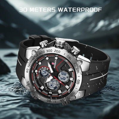 LIGE New Watches Mens Luxury Brand LED Digital Analog Waterproof Quartz Wristwatch Sports Chronograph Clock Relogio Masculino