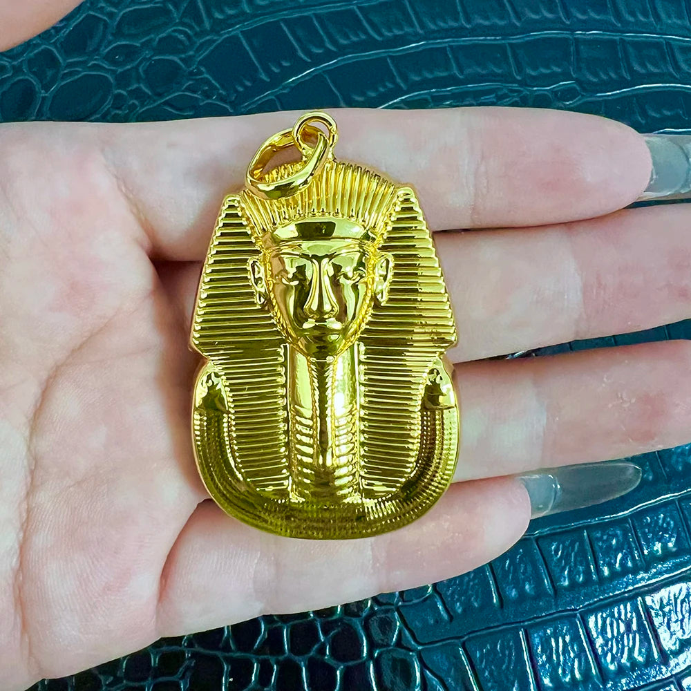 Gold Plated Pendants for Necklace Women Men Fashion 18k Gold Color African Map Design Pendant Jewelry Making for Party Daily