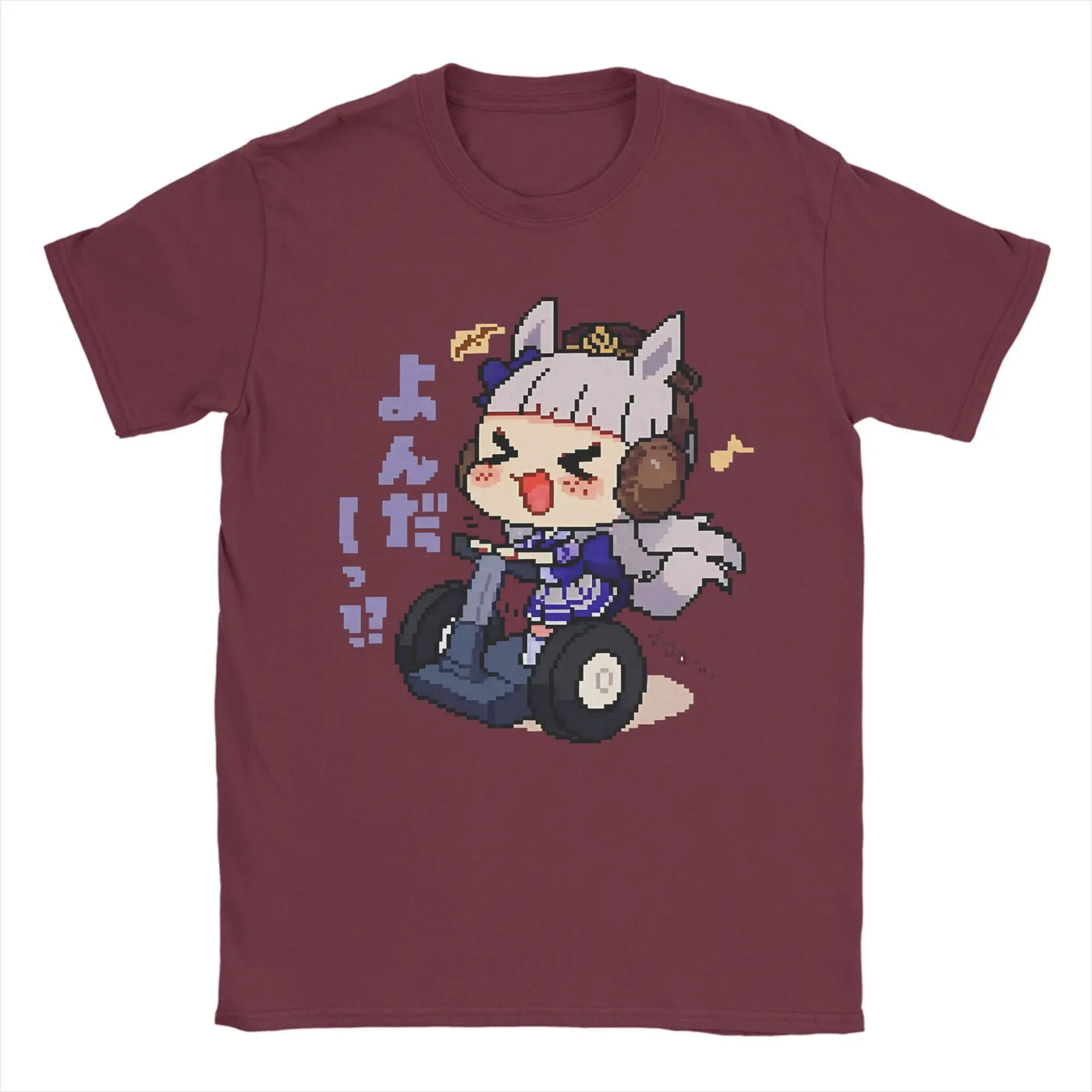 Men's T-Shirt Oguri Cap Uma musume Cool 100% Cotton Tees Short Sleeve  T Shirt O Neck Clothing Printing