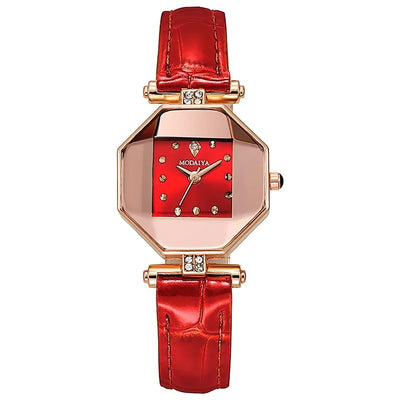 Trendy Retro Women's Wrist Watch Elegant Light Luxury Quartz Wristwatch Exquisite Simple Ladies Business Watches Daily Use