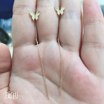 2021 Korean Earings Geometric Block Long Tassel Bar Drop Earrings for Women Minimalism Personality Ear Line Dangle Jewelry Gift