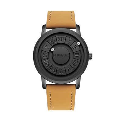 2025 New Men's Watches Top Luxury Quartz Watch For Men Creative Scrolling Pointer Magnetic Force Wrist Clock Relogio Masculino