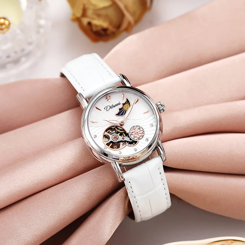 Women's Watches Waterproof Luminous Skeleton Original Automatic Mechanical Watch for Woman Elegant Ladies Watch Reloj Mujer